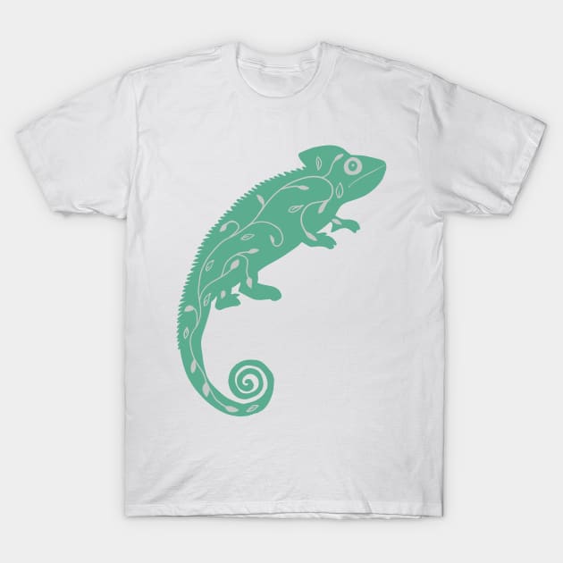 Green Chameleon T-Shirt by Red Zebra